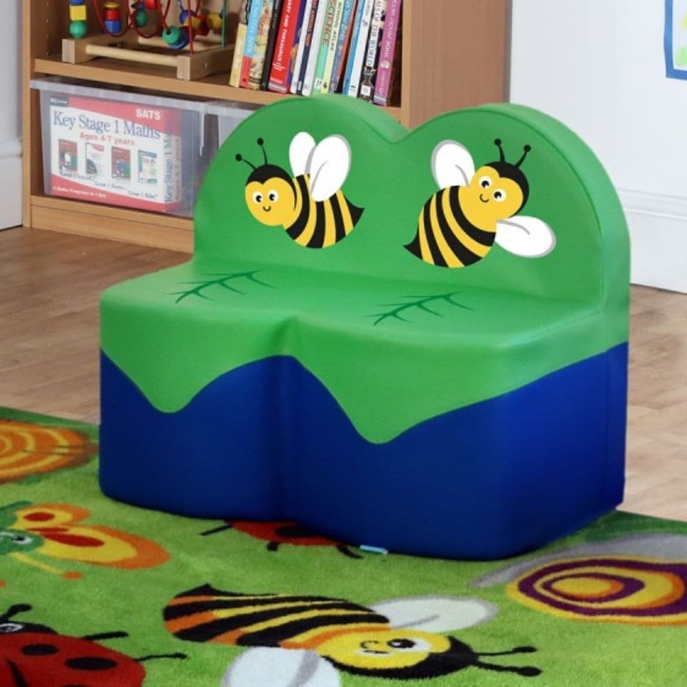 Back to Nature 2 Seat Sofa, The Back to Nature 2 Seat Sofa is a brightly coloured nature themed sofa set which is ideal for nurseries and schools. The Back to Nature 2 Seat Sofa which will add colour and style to any EYFS and home setting. A refresh of our Back to Nature™ soft seating range The much loved characters have been updated and match our Back to Nature™ carpet range perfectly. The much loved characters have been updated and match our Back to Nature™ carpet range perfectly Seat height 250mm 700 x 4