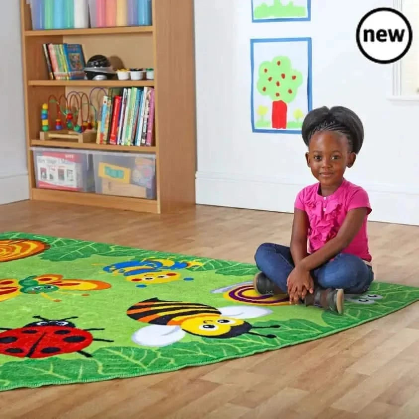 Back to Nature Bug Corner Placement Carpet-Back to Nature Bug Corner Placement Carpet