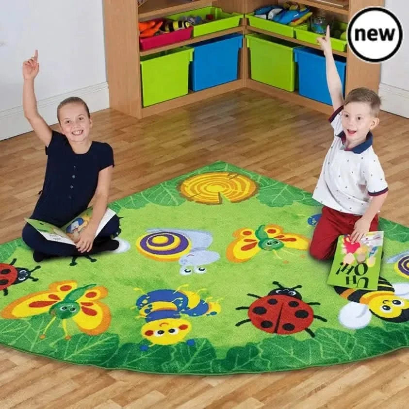 Back to Nature Bug Corner Placement Carpet-Back to Nature Bug Corner Placement Carpet