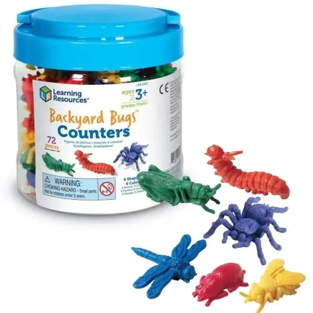 Backyard Bugs Counters Set of 72-Backyard Bugs Counters Set of 72