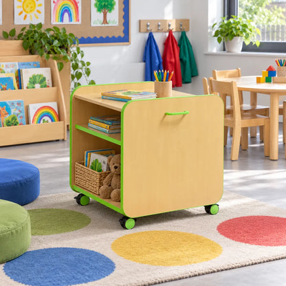 Beam Single Pull Out Storage Unit in a bright classroom – view 4