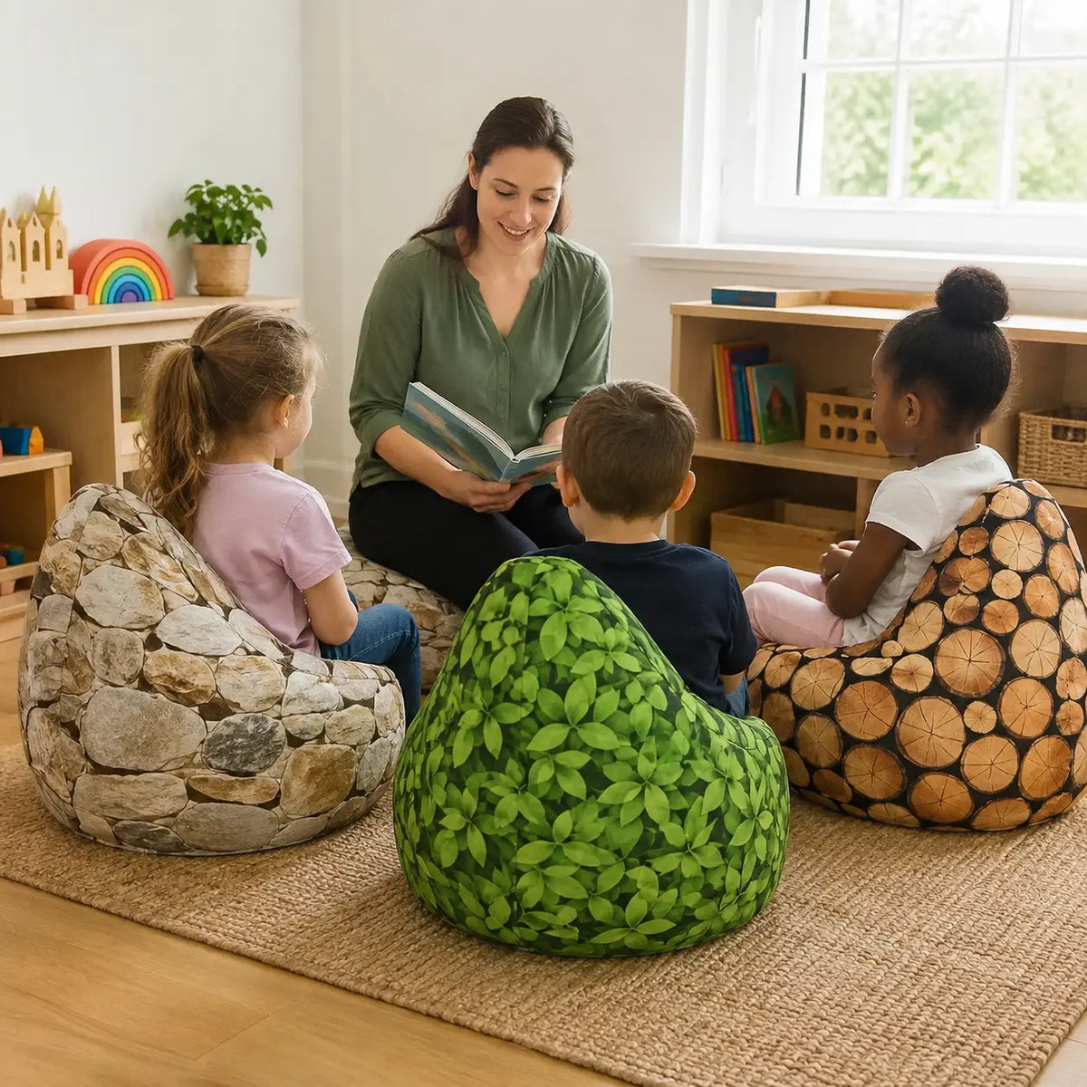 Nature Bean Bag Chair nursery lifestyle 6
