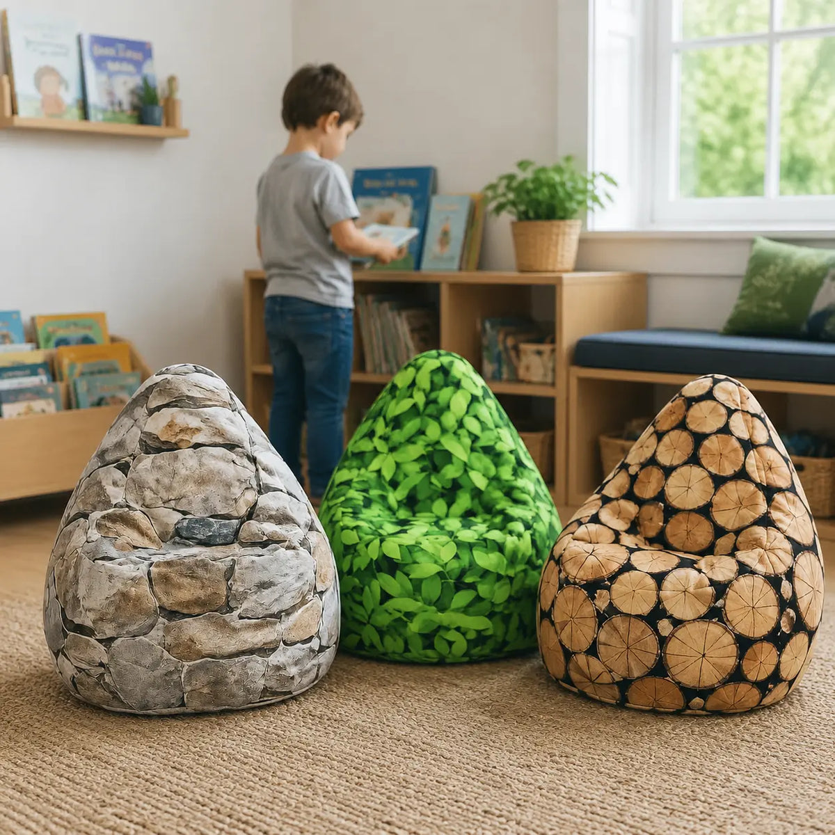 Nature Bean Bag Chair nursery lifestyle 7
