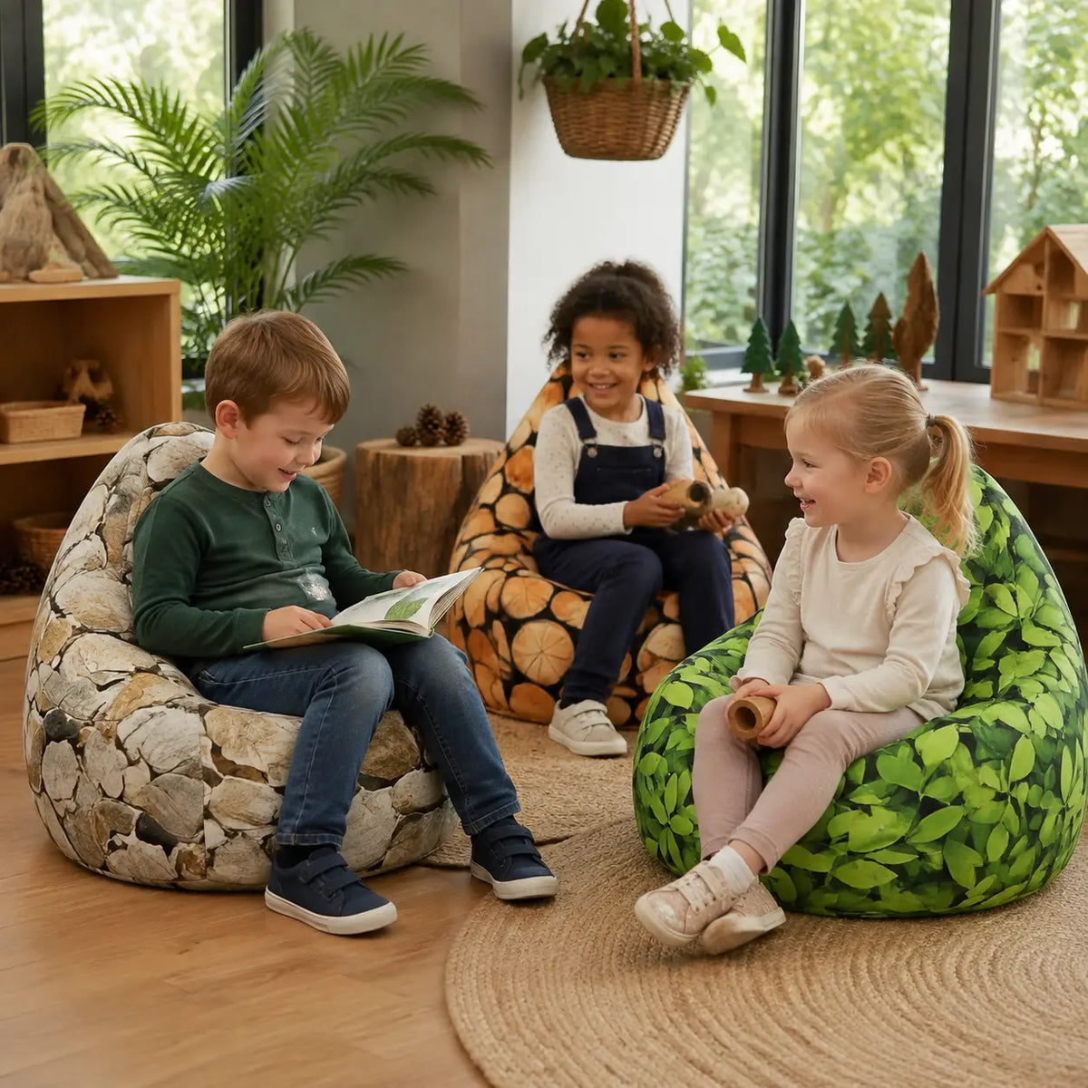 Nature Bean Bag Chair nursery lifestyle 8