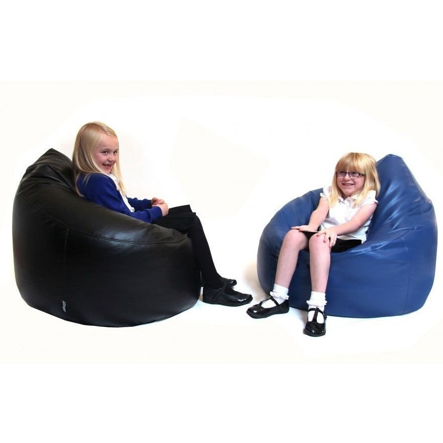 Bean Bag Primary Chair, Part of our Early Years Primary Bean Bag range. Sensory Education offers a range of soft, comfy, robust and above all safe bean bags. The Bean Bag Primary Chair is designed as a long lasting addition to any classroom or Sensory area. The Bean Bag Primary Chair is cost effective and stylish and available in a range of colours. Bean Bag Primary Chair: Designed & Built for Education. Soft feel leatherette CRIB:5 Flame Retardant Wide range of colours Anti-Microbial Water & urine resistan