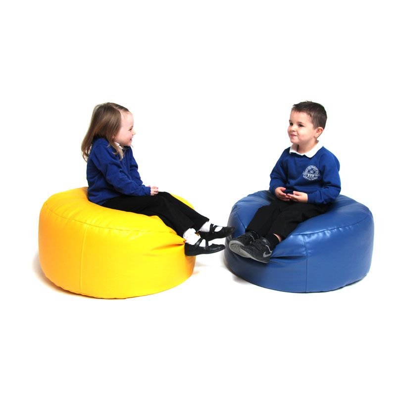 Bean Bag Primary Circle, As a plump floor cushion, place this Bean Bag Primary Circle in a large circle and you have the tools for full classroom participation. No more moaning about sitting on the carpet. This Bean Bag Primary Circle works brilliantly as a means of keeping full class attention. Soft, shower-proof and UV Resistant material Our Indoor/Outdoor bean bags are made from a soft, shower-proof and UV Resistant material - meaning the sun and rain won't damage them! Although perfectly suited for use 