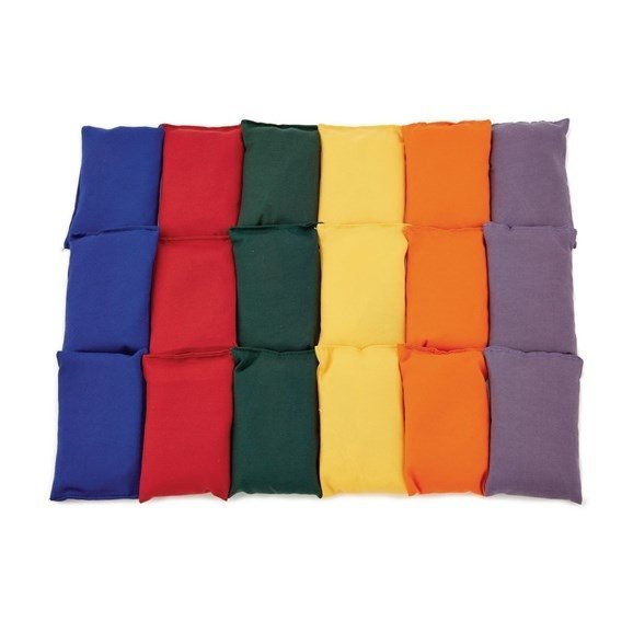 Beanbags Assorted Pack of 36, The Beanbags Assorted Pack of 36 is a vibrant and exciting set of bean bags designed to bring fun and skill development to children of all ages. With an assortment of colorful options, this pack is sure to captivate and engage young learners. Quality and Safety Assured: Each bean bag in this pack is made from strong cotton twill and filled with a safe, non-toxic filling. You can trust that they are built to withstand hours of play and practice. Plus, the dye-fast colors ensure 