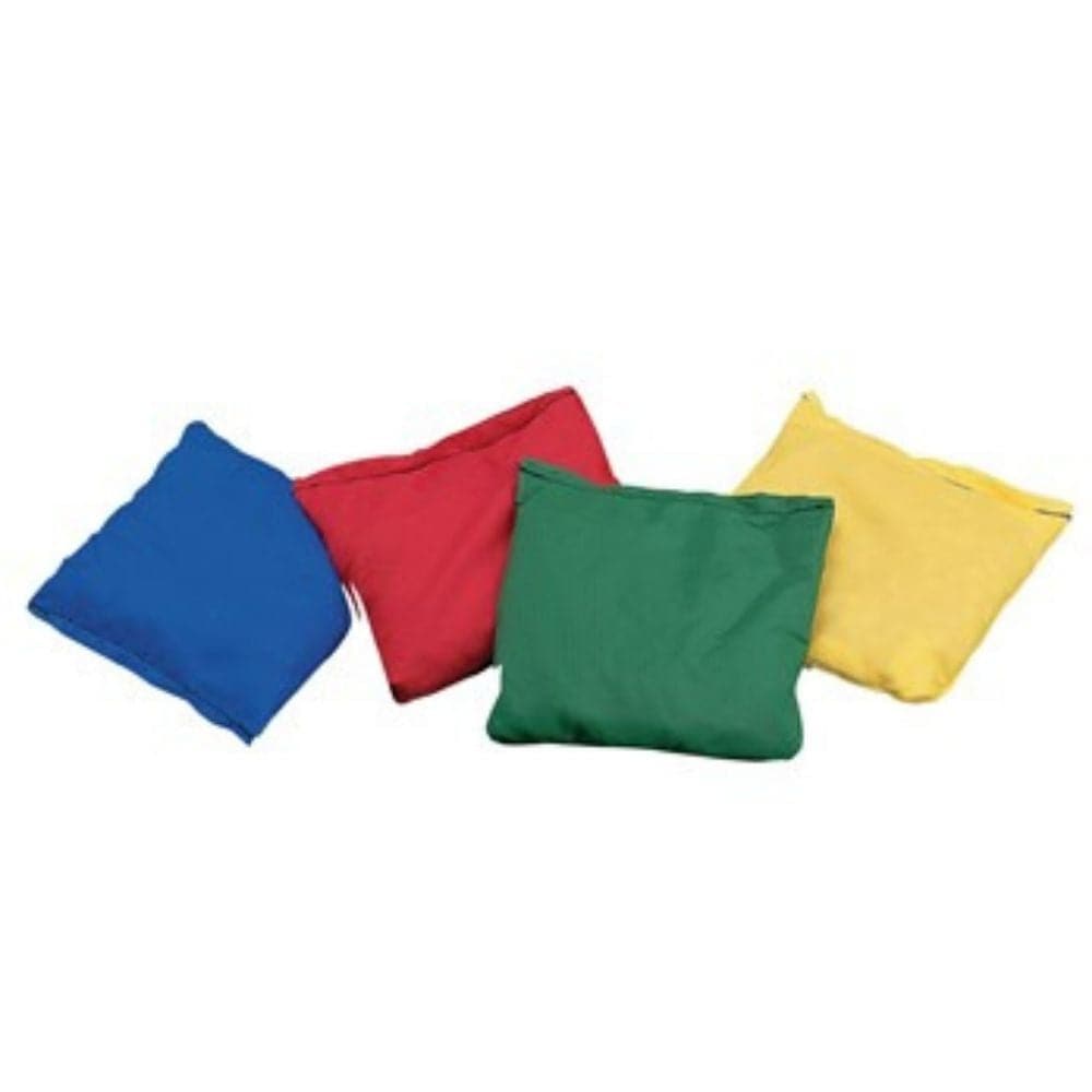 Beanbags Play Pack of 4, Pack of 4 colourful play bean bags that can be used for a variety of indoor and outdoor activities such as catching, throwing, use as markers, etc. Bean bag colours may vary. Great for: Hand-eye Coordination (good for handwriting skills) Visual Motor Skills (Tracking for reading and writing) Attention and Focus (sitting still at the child’s desk, less fidgeting, listening to the teacher) Gross Motor Skills (posture, copying notes from the chalkboard) Fine Motor Development (improves