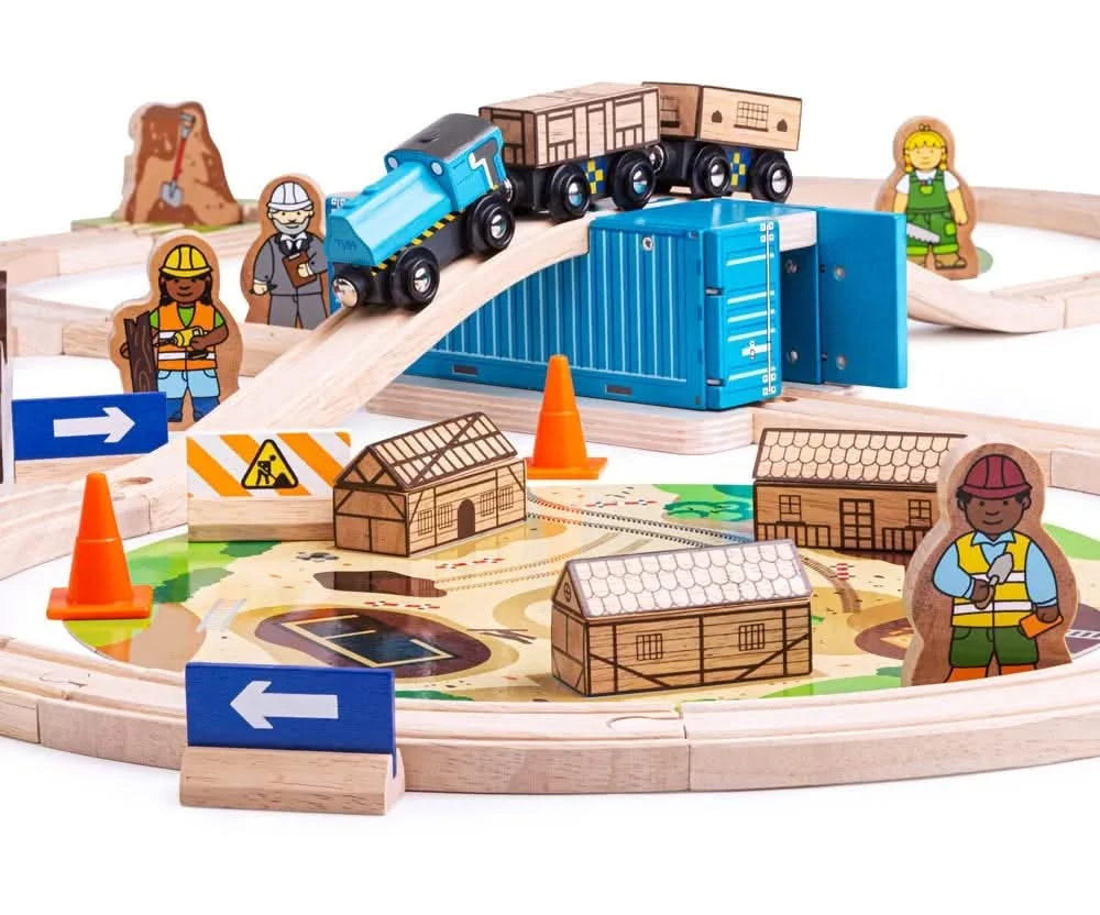 Bigjigs Construction Train Set-Bigjigs Construction Train Set