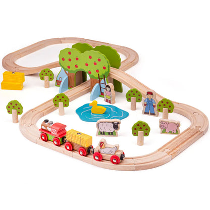 Bigjigs Farm Train Set-Bigjigs Farm Train Set