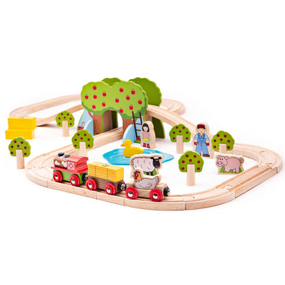 Bigjigs Farm Train Set-Bigjigs Farm Train Set