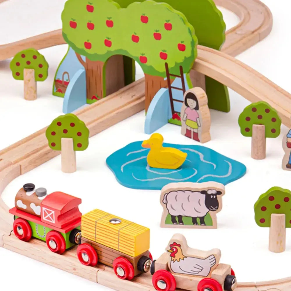Bigjigs Farm Train Set-Bigjigs Farm Train Set