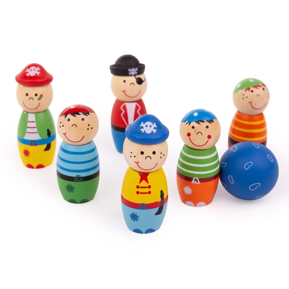 Bigjigs Pirate Skittles-Bigjigs Pirate Skittles
