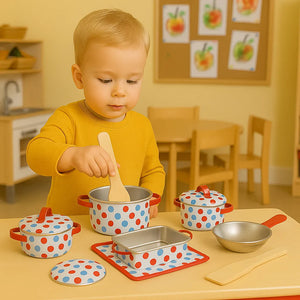 Bigjigs Spotted Kitchenware Set