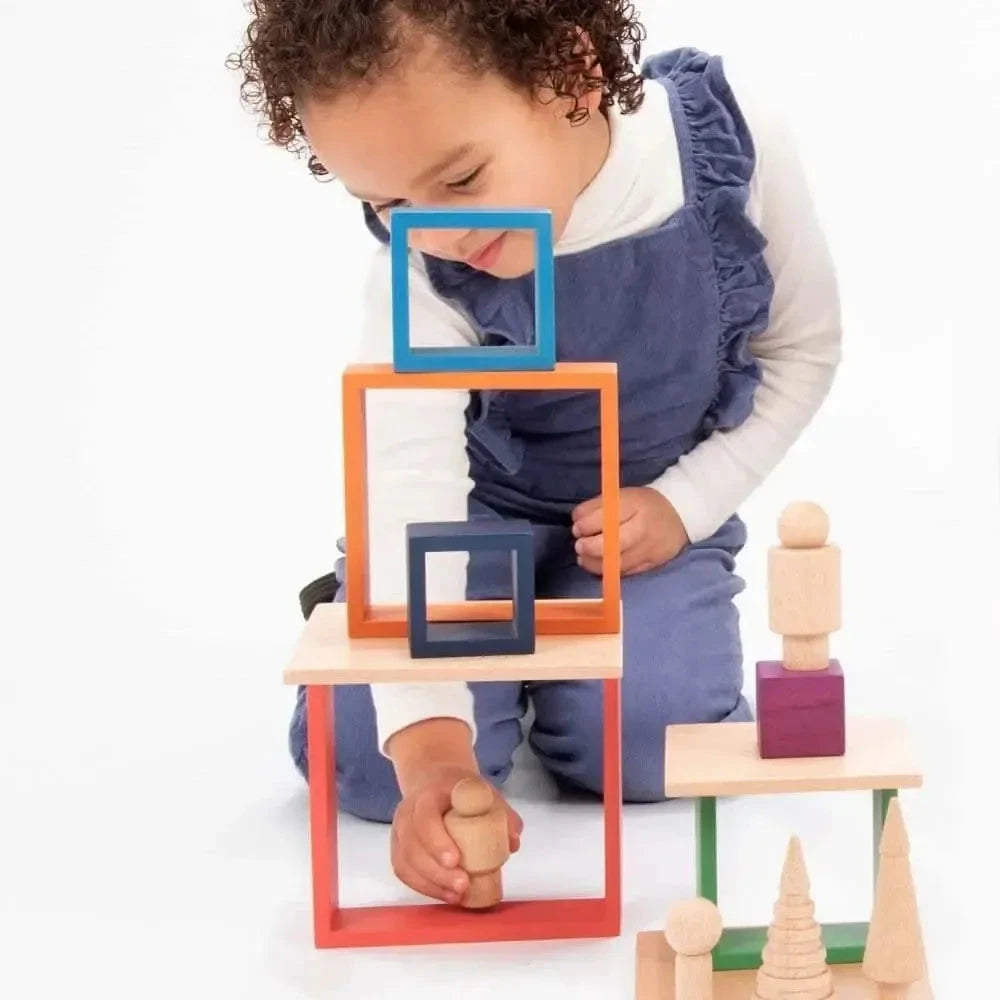 Bigjigs Stacking Squares-Bigjigs Stacking Squares