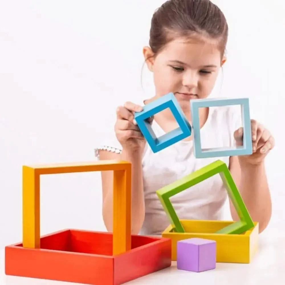 Bigjigs Stacking Squares-Bigjigs Stacking Squares
