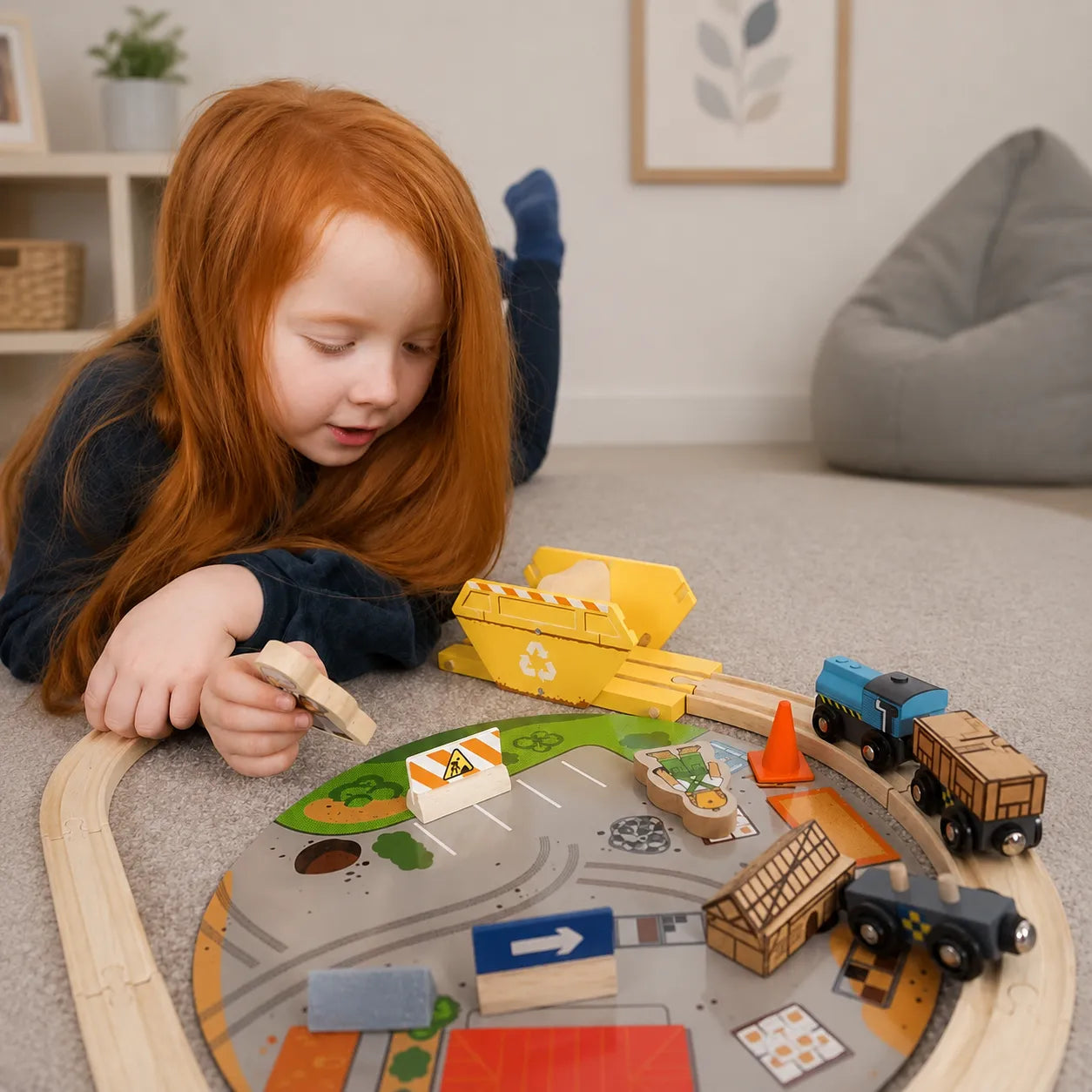 Bigjigs Toys Construction Train Set-Bigjigs Toys Construction Train Set