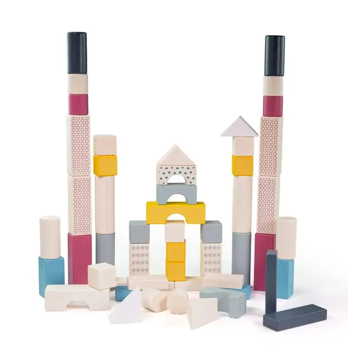 Bigjigs Toys - FSC Drum of 50 Blocks-Bigjigs Toys - FSC Drum of 50 Blocks