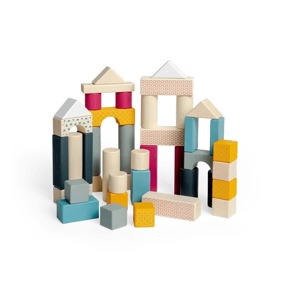Bigjigs Toys - FSC Drum of 50 Blocks-Bigjigs Toys - FSC Drum of 50 Blocks