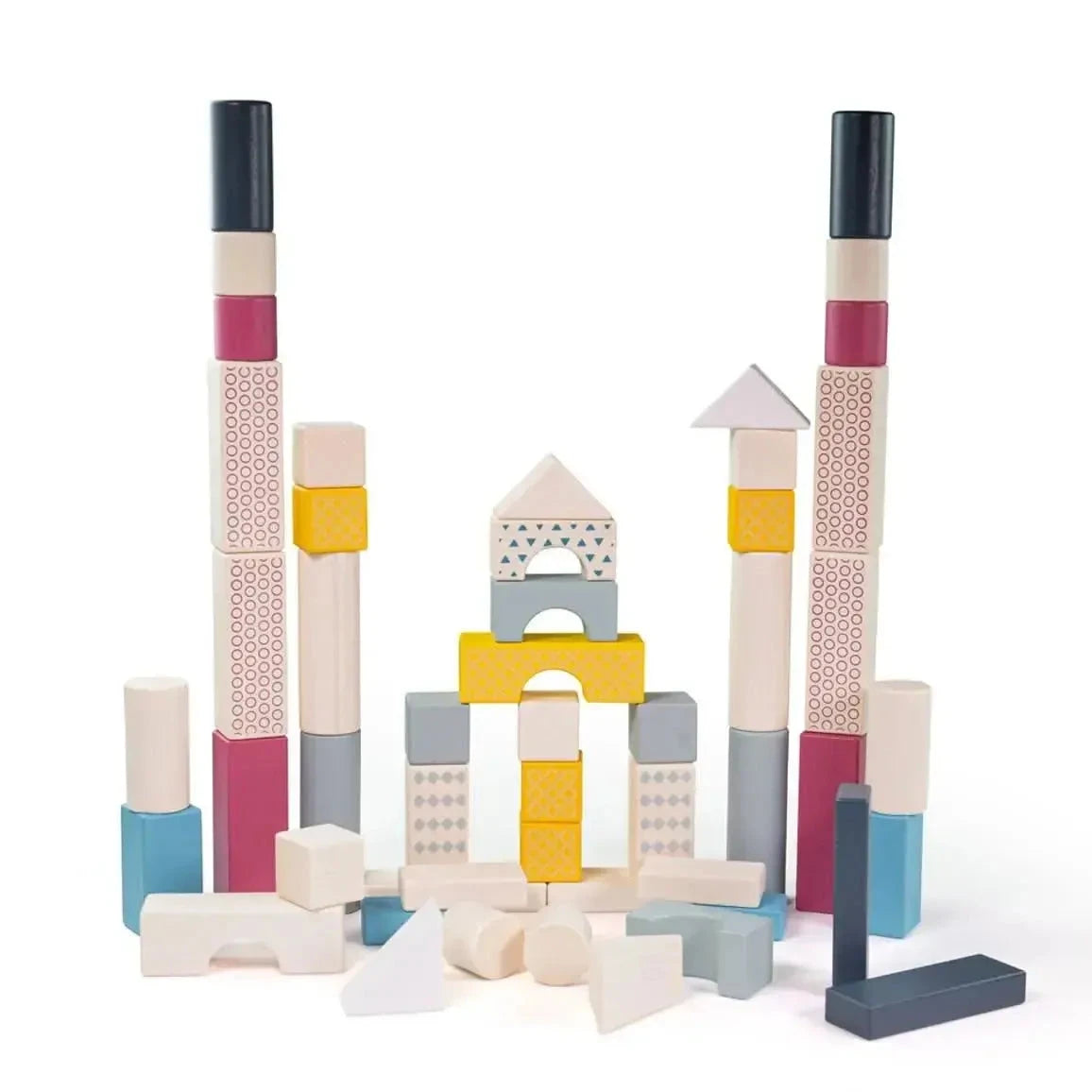 Bigjigs Toys - FSC Drum of 50 Blocks-Bigjigs Toys - FSC Drum of 50 Blocks