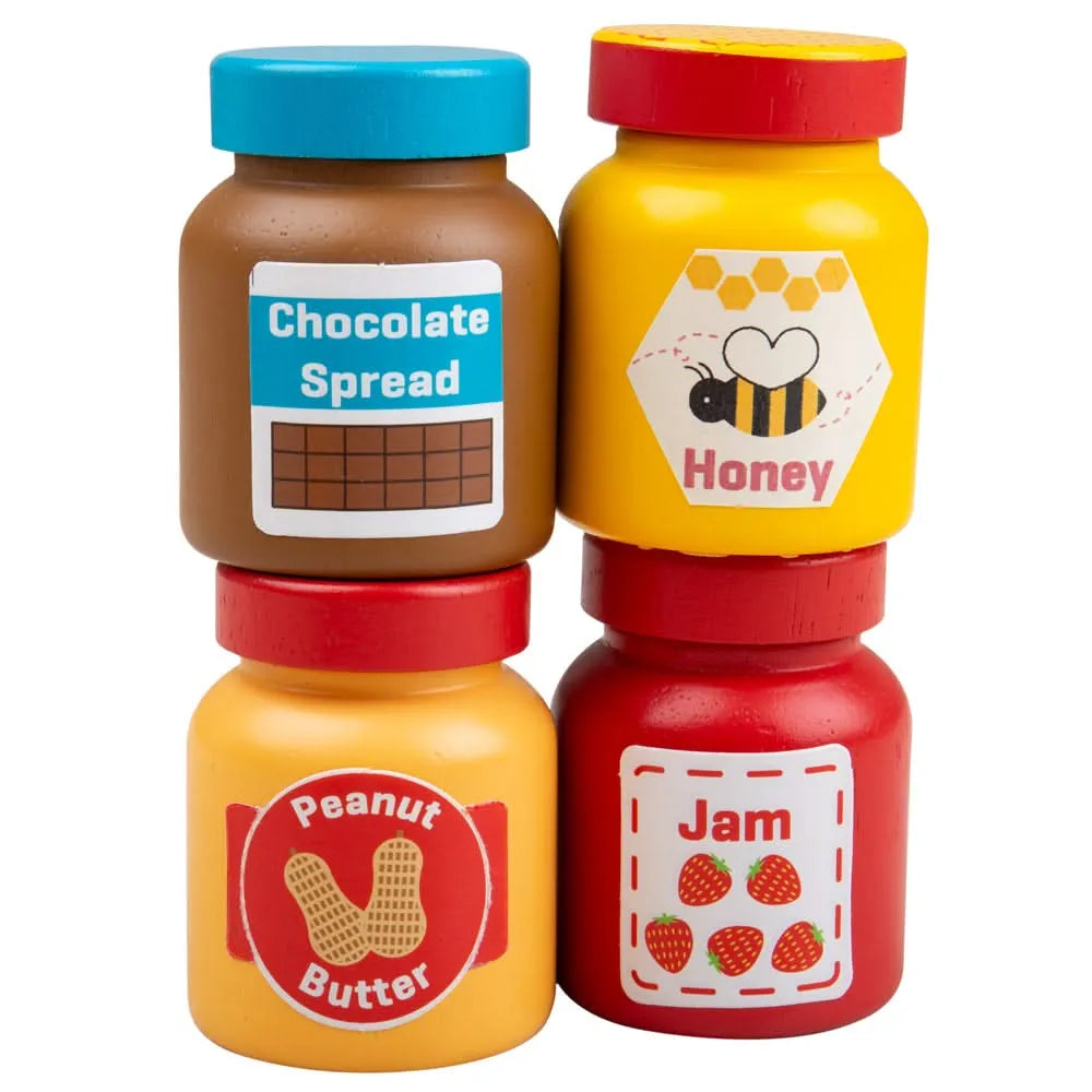 Bigjigs Toys Jars and Spreads-Bigjigs Toys Jars and Spreads