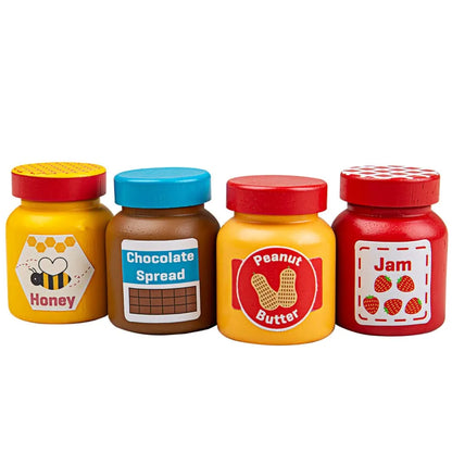 Bigjigs Toys Jars and Spreads-Bigjigs Toys Jars and Spreads