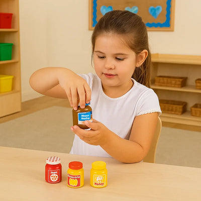 Bigjigs Toys Jars and Spreads-Bigjigs Toys Jars and Spreads