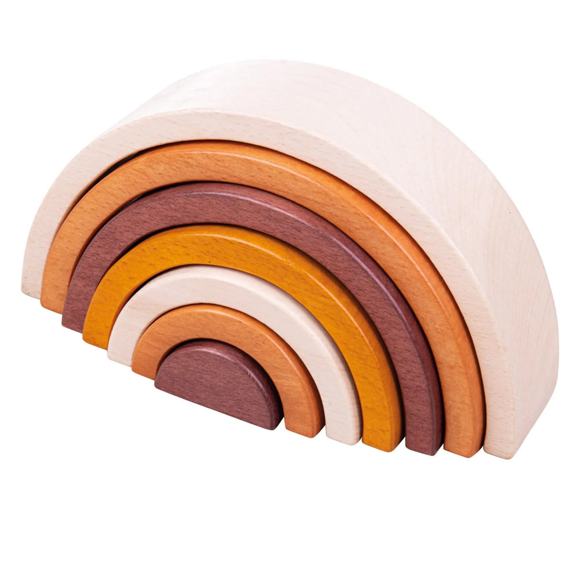 Bigjigs Toys Natural Stacking Rainbow-Bigjigs Toys Natural Stacking Rainbow