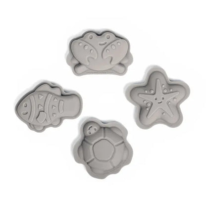 BIGJIGS Toys Silicone Sand Moulds - Pack of 4-BIGJIGS Toys Silicone Sand Moulds - Pack of 4