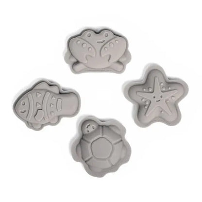 BIGJIGS Toys Silicone Sand Moulds - Pack of 4-BIGJIGS Toys Silicone Sand Moulds - Pack of 4