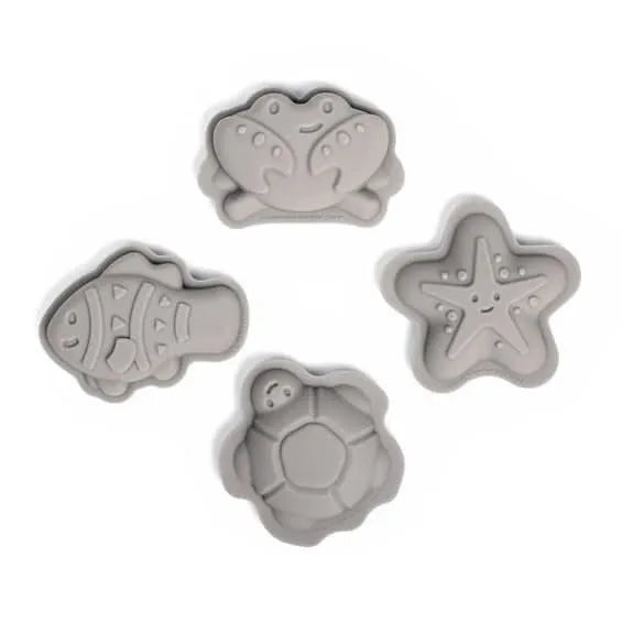BIGJIGS Toys Silicone Sand Moulds - Pack of 4-BIGJIGS Toys Silicone Sand Moulds - Pack of 4