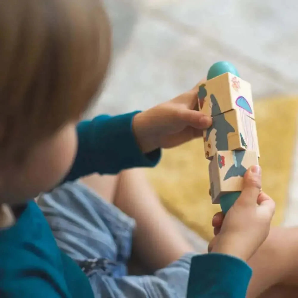 Bigjigs Under the Sea Twist Blocks-Bigjigs Under the Sea Twist Blocks