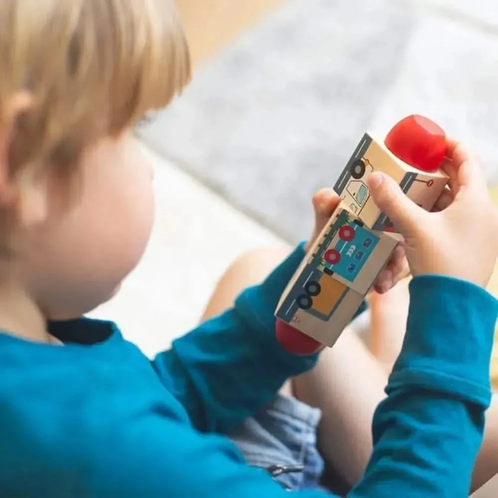 Bigjigs Vehicle Twist Blocks-Bigjigs Vehicle Twist Blocks