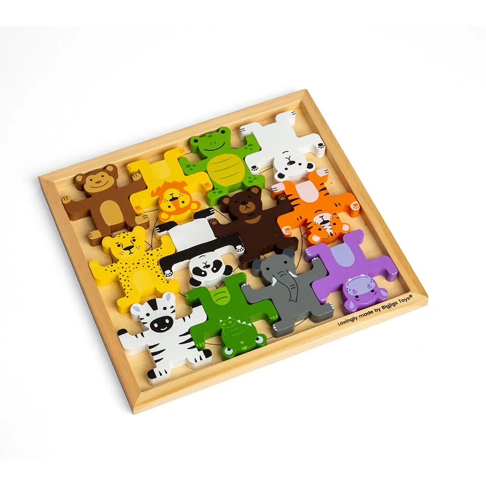 Bigjigs Wild Animal Stacker-Bigjigs Wild Animal Stacker