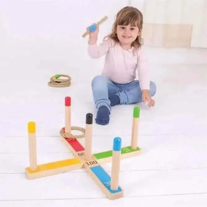 BigJigs Wooden Quoits-BigJigs Wooden Quoits