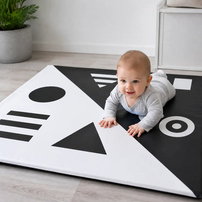 Black and White Floor Mat lifestyle image 2