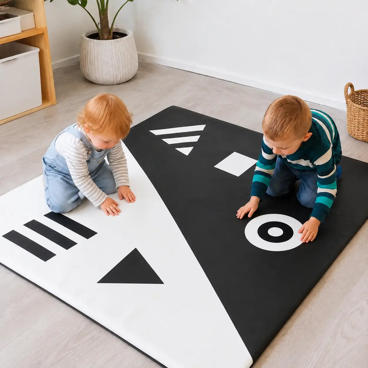 Black and White Floor Mat lifestyle image 4