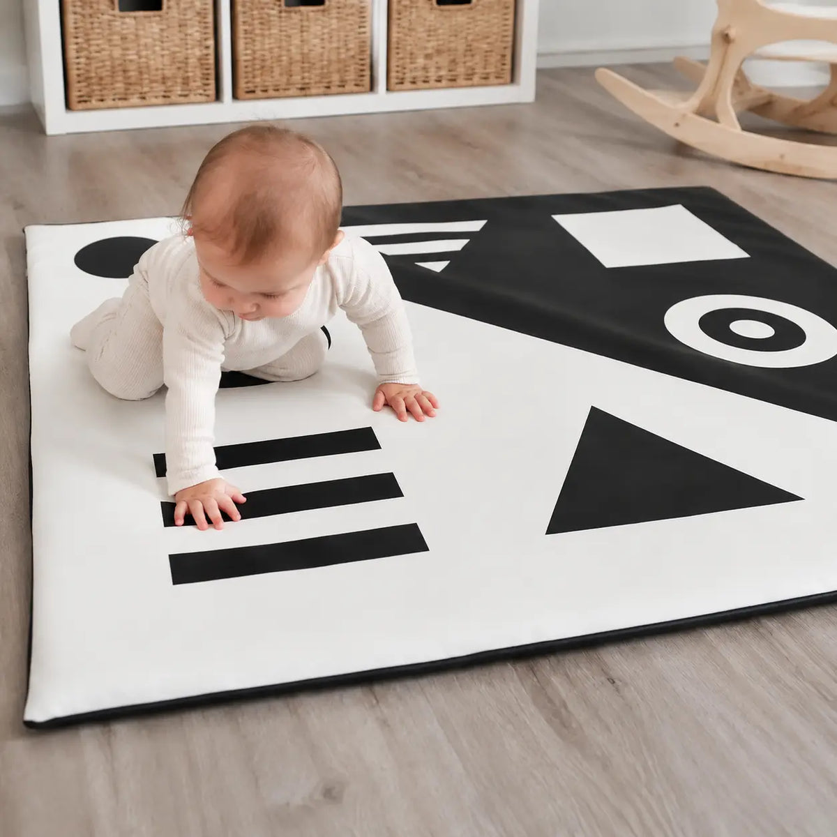 Black and White Floor Mat lifestyle image 7