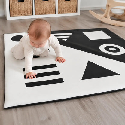 Black and White Floor Mat lifestyle image 7