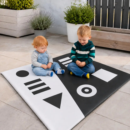 Black and White Floor Mat lifestyle image 8