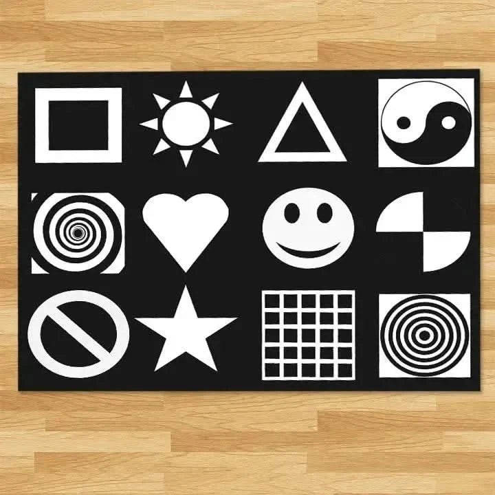 Black and White Nursery Playmat-Black and White Nursery Playmat