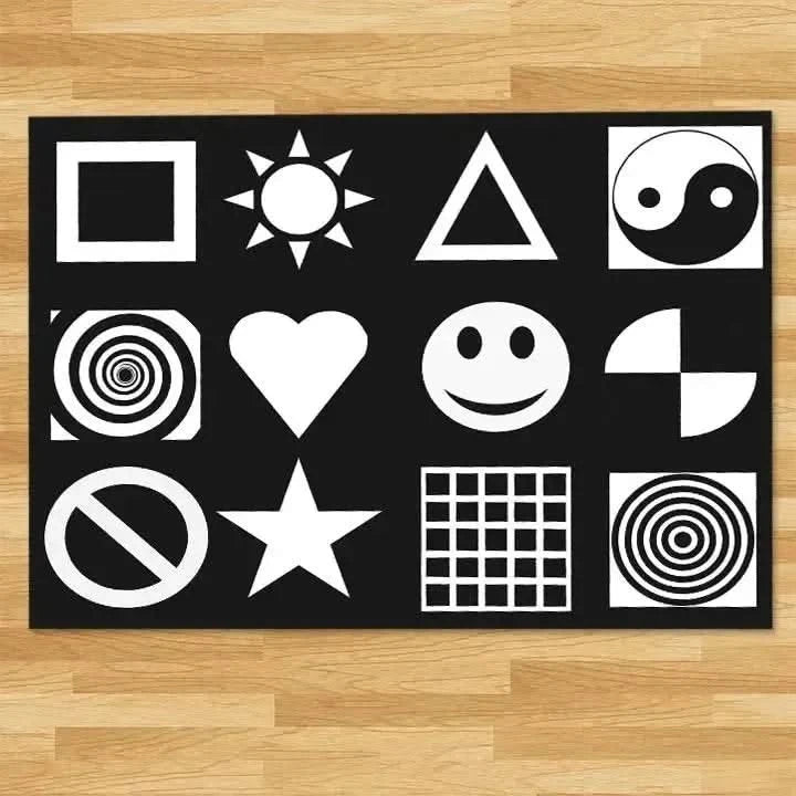 Black and White Nursery Playmat-Black and White Nursery Playmat
