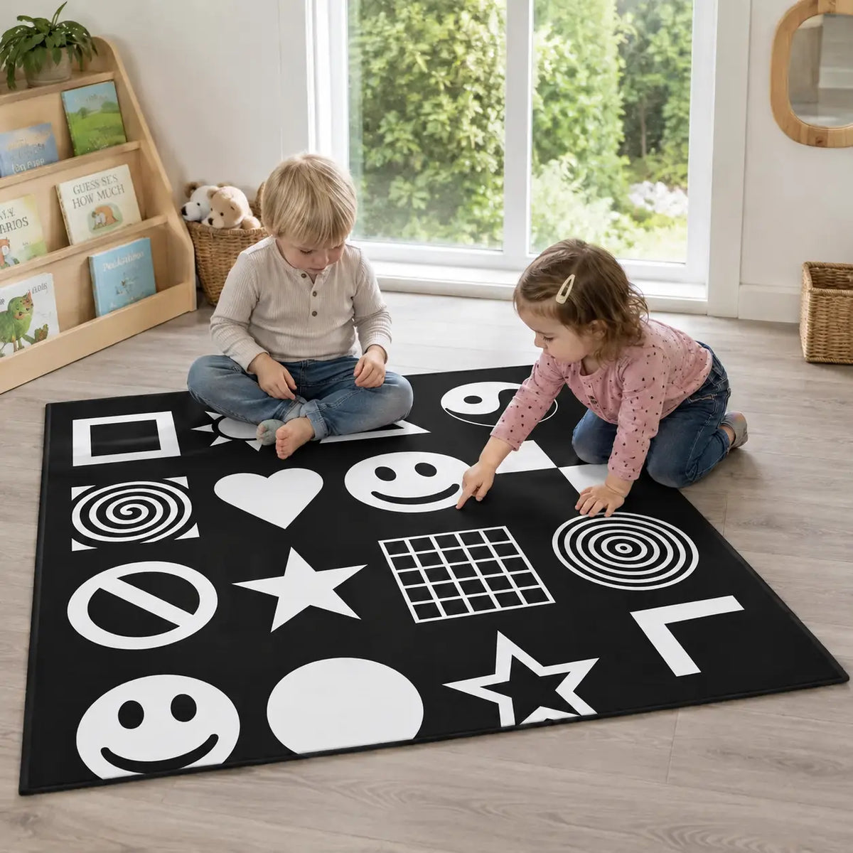Black and White Nursery Playmat lifestyle image 8