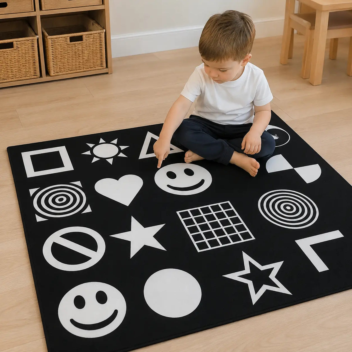 Black and White Nursery Playmat lifestyle scene 2