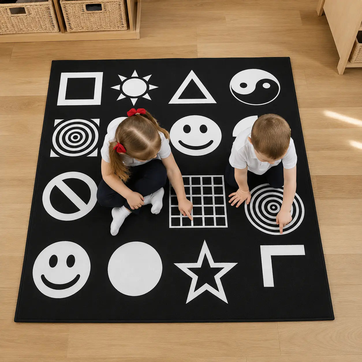 Black and White Nursery Playmat lifestyle scene 5