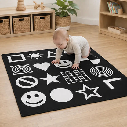 Black and White Nursery Playmat lifestyle scene 6