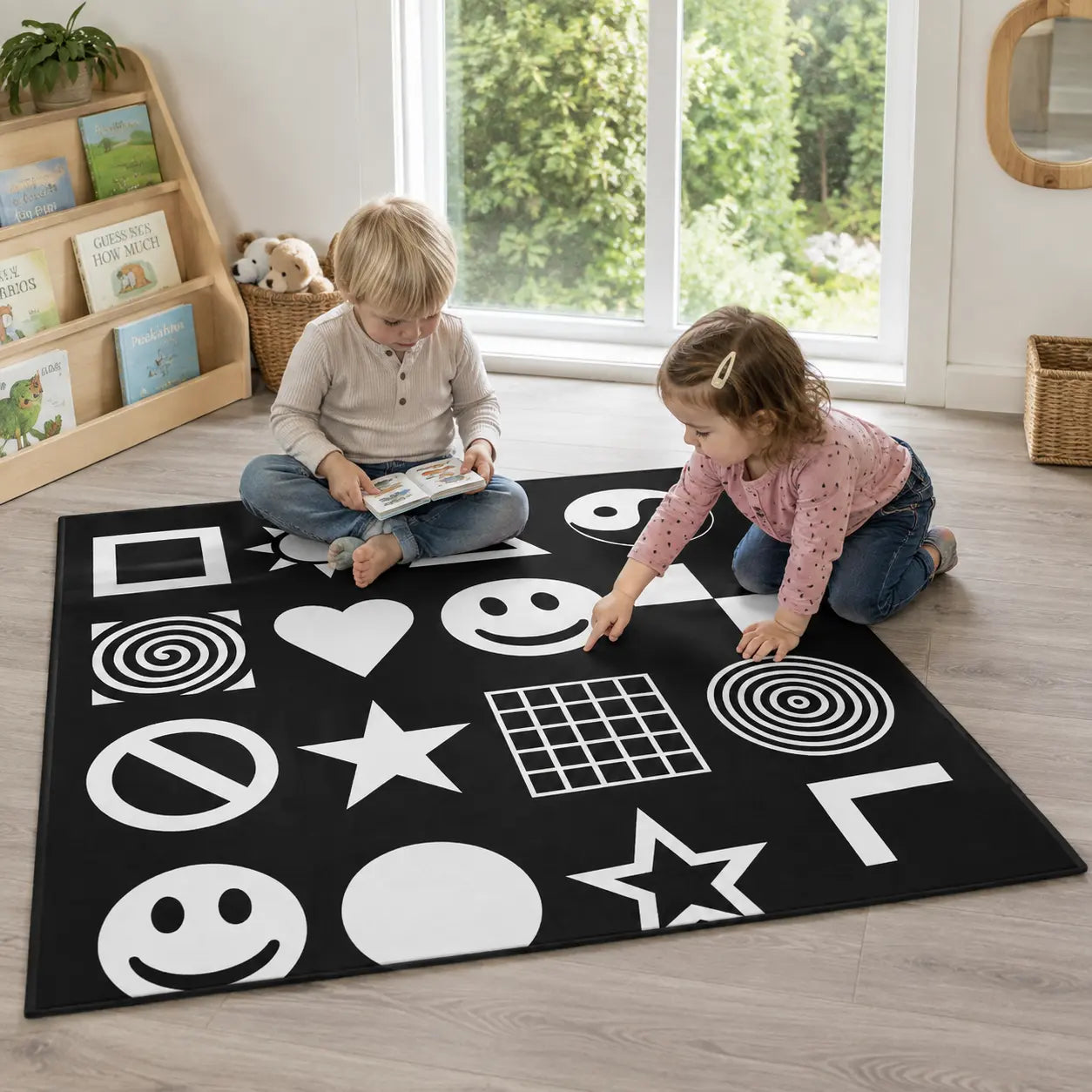 Black and White Nursery Playmat lifestyle scene 8