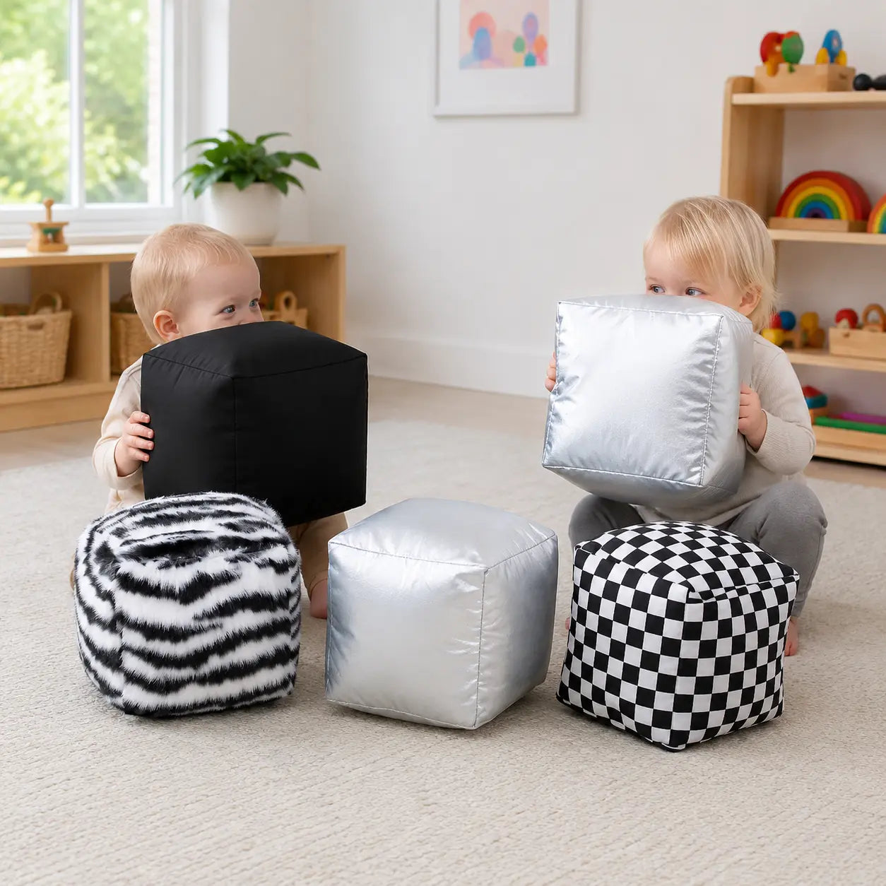 Black and White Soft Cubes lifestyle scene 8