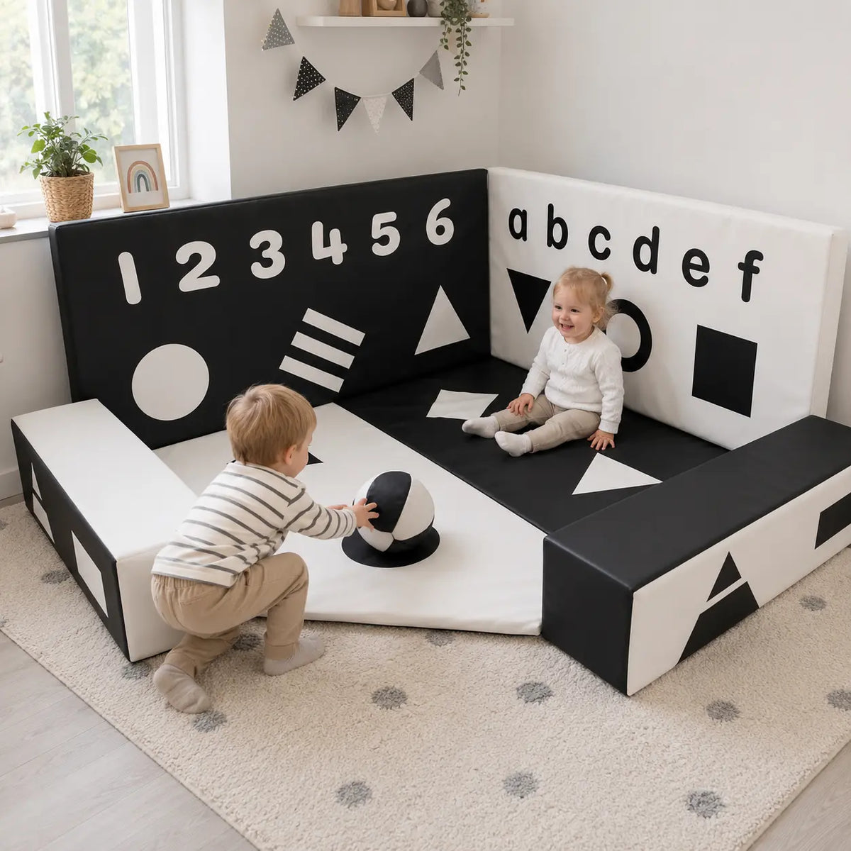 Black and White Soft Play Corner lifestyle scene 7