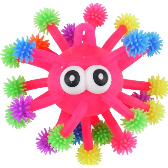 Bobble around Tentacle Ball, We love our Bobble around Tentacle Ball and we know you will too. The Bobble around tentacle ball is an extremely tactile feel and touch ball. The unusual style of the bobble around tentacle ball will make children curious and when they do touch the ball they will feel an amazing variety of textures. An ideal calming resource which acts as both a fun toy and also an amazing fidget toy. The colours are highly appealing and just irresistible to touch and play with. Designed for ch
